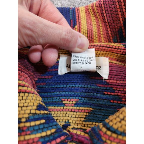 ALFRED DUNNER Women's Size 16 Aztec Print Button Up Jacket - Picture 8 of 8